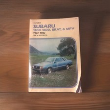 Clymer Subaru Repair Shop Manual 1972-1982 1300 1800 BRAT MPV Vintage A186... picture