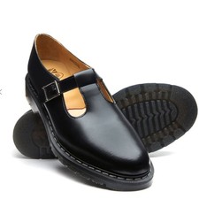 Solovair Mens' Black Hi-Shine Mary Jane / US 12 picture
