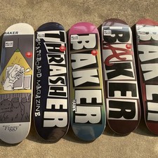 Baker Skateboard Deck 8.25 OG Shape Mellow Concave 7 Ply Maple New Thrasher Hawk picture