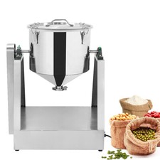 Electric Powder Blender 304 Stainless Food Dry Dough Powder Drum Spice Mixer picture