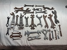 Lot of ~30 Antique Vintage  Wrenches Cast Iron Multi-Tool picture