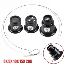 Pocket Magnifying Jewelry Eye Glass Magnifier Jewelers Loop Loupe 5X 10X 15X 20X picture