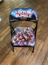 WWE ROYAL RUMBLE 2023 COMMEMORATIVE RINGSIDE CHAIR - ALAMODOME - SAN ANTONIO, TX picture