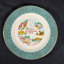 Vintage Yellowstone Park Souvenir Plate 10