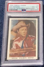 1955 ROY ROGERS Vita-Brits Cereal Foods Film Stars #4 PSA 8 Pop 1 highest picture
