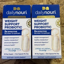 2-Pack of Daily Nouri Weight Support Probiotic 60 Day Supply EXP 07/27 picture