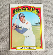Topps 1972 Hank Aaron #299 Atlanta Braves Base Set Baseball Card picture