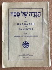 WWII 1943 PASSOVER HAGGADAH FOR MEMBERS OF THE ARMED FORCES JEWISH WELFARE BOARD picture