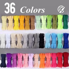 Double Layers Flat Shoe Laces Strings for Boots Sneakers Athletic Tennis Shoes picture