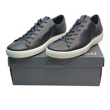 ECCO Soft 7 M Sneaker Men Size 13-13.5 Black Leather 470794 01001 picture