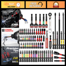 82-Piece Magnetic Screwdriver Bit Set - S2 Steel Phillips, Torx, Hex, Nut Driver picture