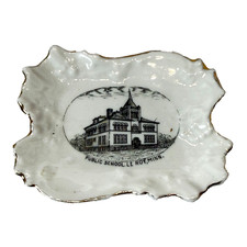 PUBLIC SCHOOL - LE ROY - MN MINNESOTA Souvenir Porcelain China Trinket DISH picture