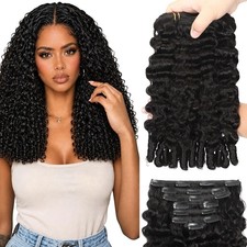 Burmese Curly Clip in Hair Extensions 18