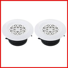 PATIKIL 4 Inch Round Air Vent, 2 Pack Adjustable Ceiling Diffuser Grill Cover picture