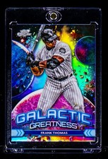 Frank Thomas RARE GALACTIC GREATNESS SPACE REFRACTOR CARD White Sox HOF picture