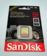 SanDisk Extreme 256GB SDXC UHS-I Memory Card BRAND NEW - CANON NIKON SONY PENTAX picture
