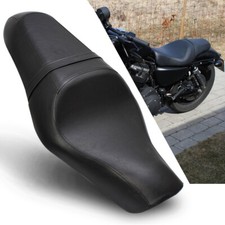 Driver Rear Passenger Leather Two Up Seat for Harley Sportster XL 883 1200 USA picture