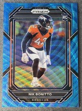 Nik Bonitto 2022 Panini Prizm Blue Wave Prizm Color Match /199 RC DEN #398 picture