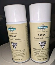 (2) PetSafe SSSCAT Spray Unscented Replacement Refill Cans 115ml/3.89 Fl Oz picture