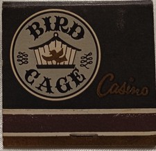 SUPER Rare Bird Cage Casino Matchbook from Downtown Las Vegas, NV picture