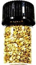 1.000 GRAMS ALASKAN YUKON BC NATURAL PURE GOLD NUGGETS MESH #30 W BOTTLE (#B300) picture