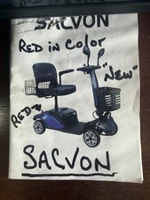 SACVON 4-Wheel Mobility Scooter 4-Wheeled Scooter Red and Blue Colors picture
