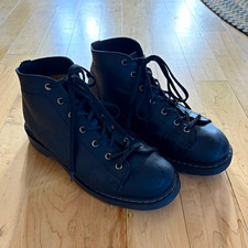 NPS Solovair Black 7 eye Greasy Monkey Boot, Mens Size 9.5 US picture