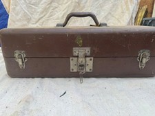 Antique 1920s-30s Outing Mfg Handy Tackle Box with Contents Included picture