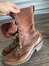 Hathorn Boot MFC Logger Boots Mens 8E Brown Leather Lace To Toe picture