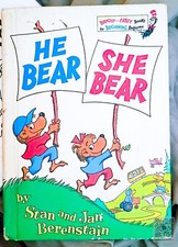Vintage 1974 He Bear, She Bear Hardcover – Book Club Edition – Excellent... picture