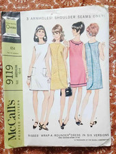 McCall's 9119 Vintage Original Misses Wrap-A-Rounder Dress Pattern, 12-14 picture