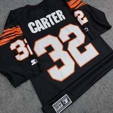 Vintage Cincinnati Bengals Jersey Mens Medium NFL Starter Ki-Jana Carter #32 90s picture
