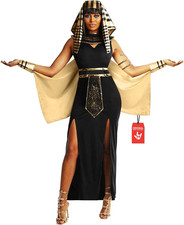 Women`s Cleopatra Costume S - 3XL Ladies Egyptian Queen Princess Dress Halloween picture