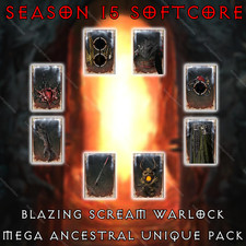 Diablo 4 🔥 Blazing Scream Warlock Full Ancestral Unique Bundle 🔥 8 ITEM PACK picture