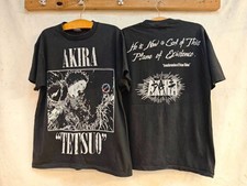Vintage Y2K Akira TETSUO 90s Anime Movie Short Sleeve Sz.L Black T-Shirt REPRINT picture