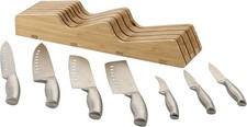 Ozeri 8-Piece Japanese Stainless Steel Knife Set with block -  picture