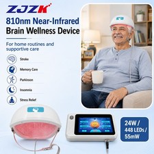 810nm PBM Brain Helmet 448Diode NIR Light Therapy for Parkinson 4-Zone 1-20000Hz picture