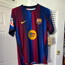 Nike FC Barcelona Lamine Yamal #10 Authentic Men’s M Blue/Red Soccer Jersey picture