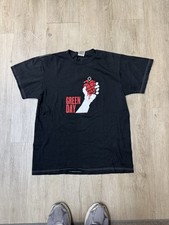 Vtg 2004 Green Day America Idiot Tour Dates Tee Sz M picture