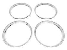JEGS Smooth Hotrod Style Trim Rings for 16 in. Rally and OE Steel Wheels picture