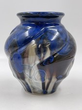 Bill Campbell Studio Art Drip Glaze Pottery Vases 5 1/2