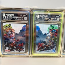 PiggyBanx Piggy Banx Marvel / DC KUROSAWA 1/1 PLATINUM 1of1 Black label Avengers picture