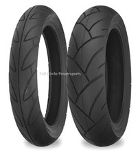 Shinko SR740/741 130/70-17 Rear & 110/70-17 Front Motorcycle Tires 4 Ply Rated picture