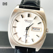 SEIKO Lord Matic LM 5606-7050 White KANJI Date 35mm AT Men's Watch 1978 US Stock picture