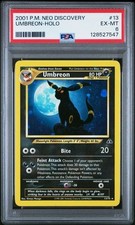 Vintage UMBREON PSA 6 2001 POKEMON NEO DISCOVERY #13/75 HOLO picture