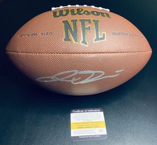 Jaxson Dart Signed Football With COA (PC602743) (Giants) picture