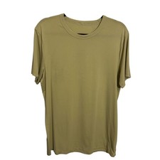 Lululemon Size Large Yellow Tee Short Sleeve Top Athletic Athleisure Gym Yoga picture