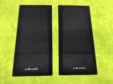 2X Polk Audio Monitor Series M4.6 Speaker CLOTH GRILLS ONLY BLACK GOOD COND 🔥🔥 picture
