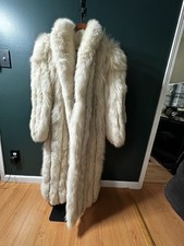 Women's Vintage Genuine Fox Fur Full Length Coat picture