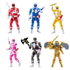 Mighty Morphin Power Rangers Re-Ignition Auto-Morphin 6pk Battle Set with picture